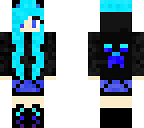 cool blue girl