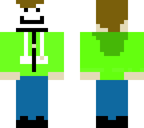 dream skin on the left and right is a face on him