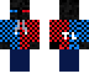 enderman in a red and blue fancy shirt 2