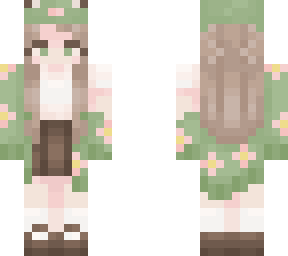 froggy girl // brown w green