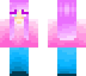 girl with straight pink hair