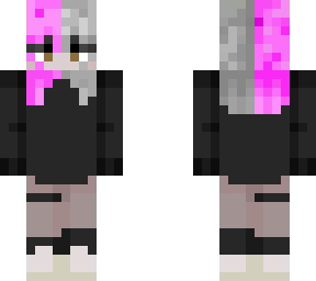 matching neon hair girl