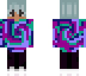 my brothers skin with tiedie sweater