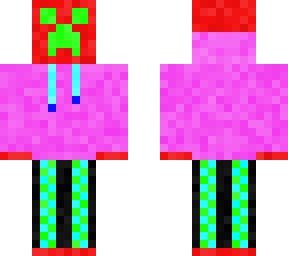 pink creeper hoodie
