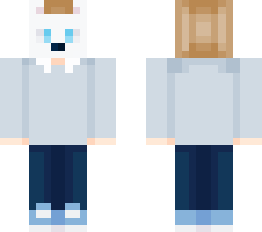 polar bear mask - short hair