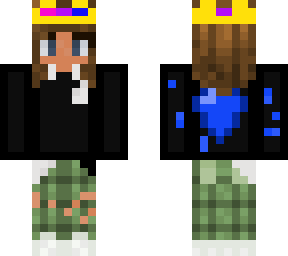preppy outfit with crown and plaid jeans [updated]