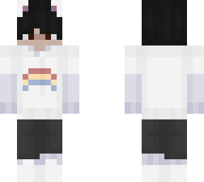 rainbow hoodie cat boy