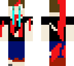random skin i made but bleeding alot and crying