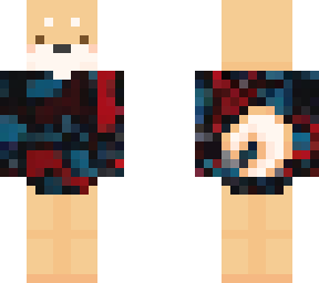 red and blue dog