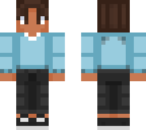 sean with collared blue sweater