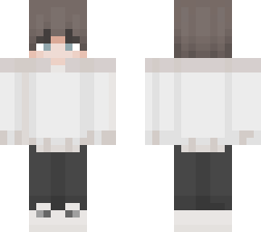 white sweater