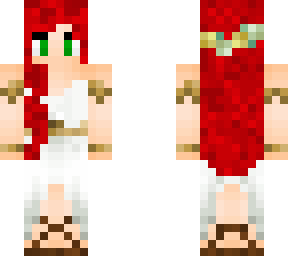 athena (red hair & green eyes