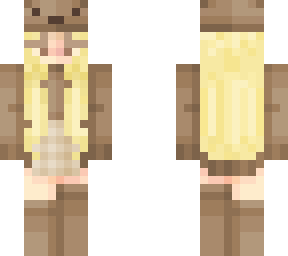 bear blond girl