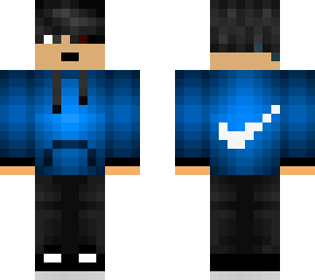 blue hoodie