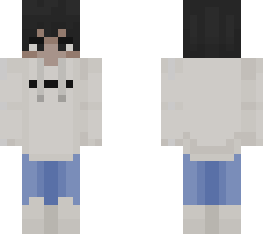 boy in white hoodie
