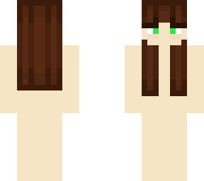 brown hair, green eyes, girl template