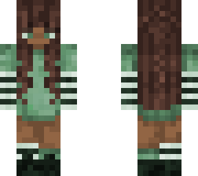 cute green girl