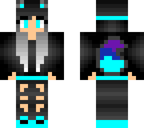 cyan wolf girl