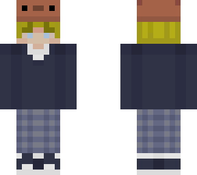 eboy with brown axolotl hat