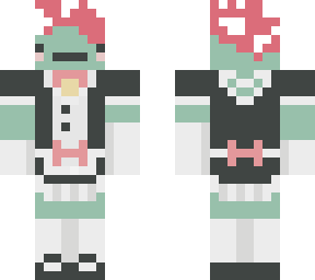 frog maid dress with cute mushroom hat <3