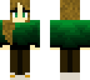 girl in green faded shirt