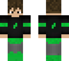 green - black - guy