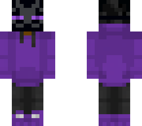 human wearing enderman mask