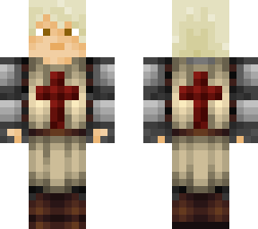 middle age knight without helmet