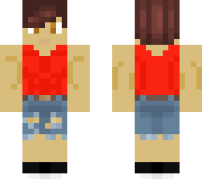muscle boy in jeans and tank top