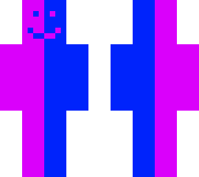 neon blue and pink (or black and white)
