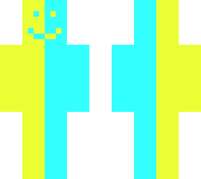 neon yellow and cyan (or black and white)