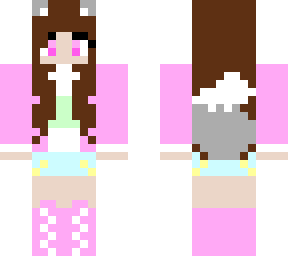 pastel wolf girl
