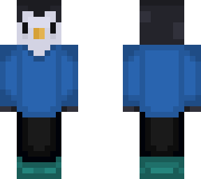 pingun with sweater