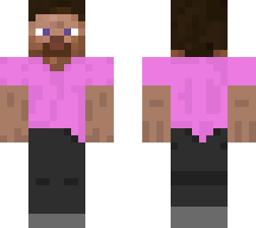 pink and black steve