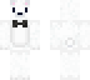 polar bear with bow tie (black)