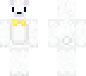 polar bear with bow tie (yellow)