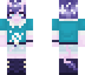 purple alien girl