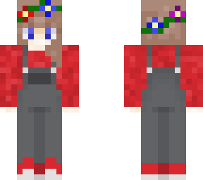 red overalls