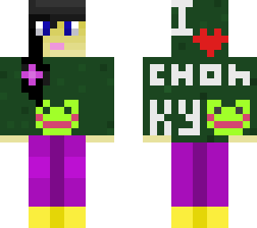 skin editing contest results from loverpig5: frog girl