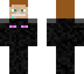 a enderman holding a head