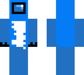 among us furry cyan & blue (crewmate) (dog)