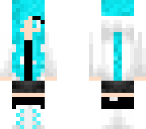 aqua hoodie girl