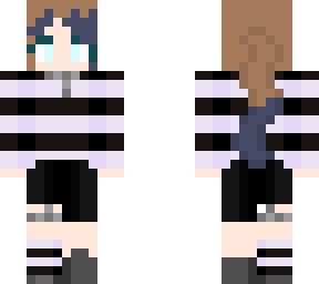ash in pastel stripes