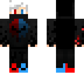 azul y rojo