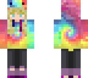 blonde froggy tie dye hoodie