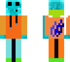 blue slime minecraft skin