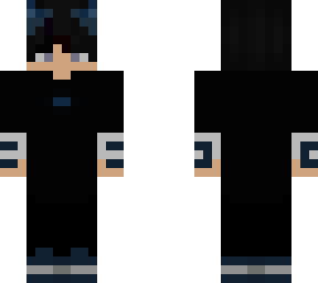 boy with blue horns