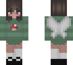 cute mushroom girl with fairy wings