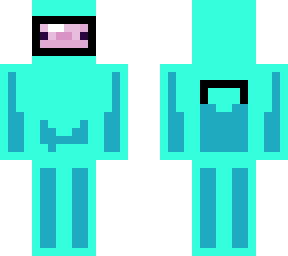 cyan and dark blue axolotl