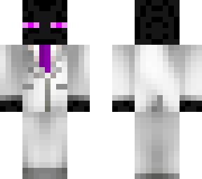 enderman in white suit
